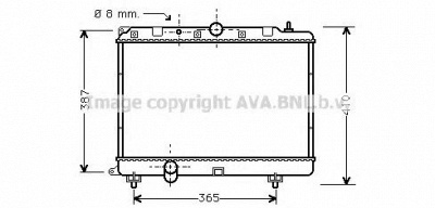 AVA QUALITY COOLING au2120 -  Радиатор, охлаждение двигателя